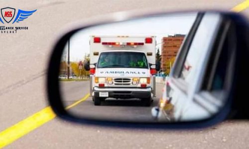 Ambulance glass mirror